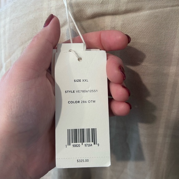 🆕 NWT Vince Shadow Plaid Long Sleeve Wool Blend Blouse Size XXL (MSRP $325) - Picture 12 of 12